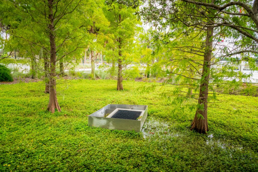 Stormwater drainage at Water Works Park