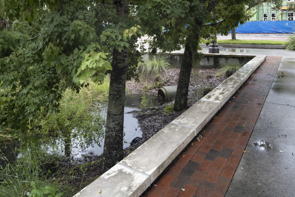 Stormwater drainage at Kissimmee Lakefront Park