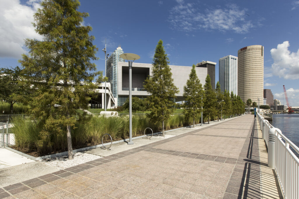 Waterfront walkway at Curtis Hixon Waterfront Park