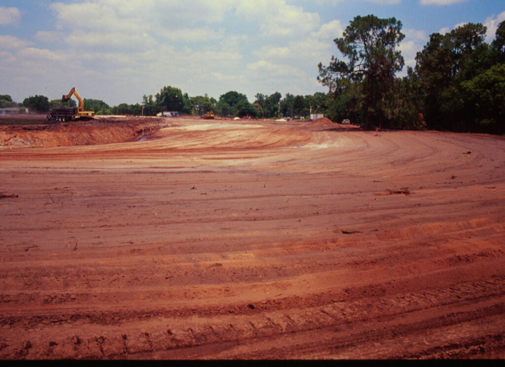 Wetland construction at South Lake Howard Nature Park