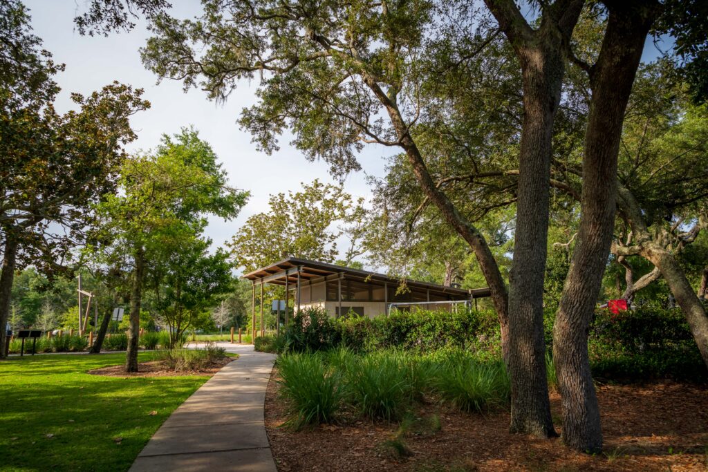 Facility and sidewalk at Innerarity Point Park