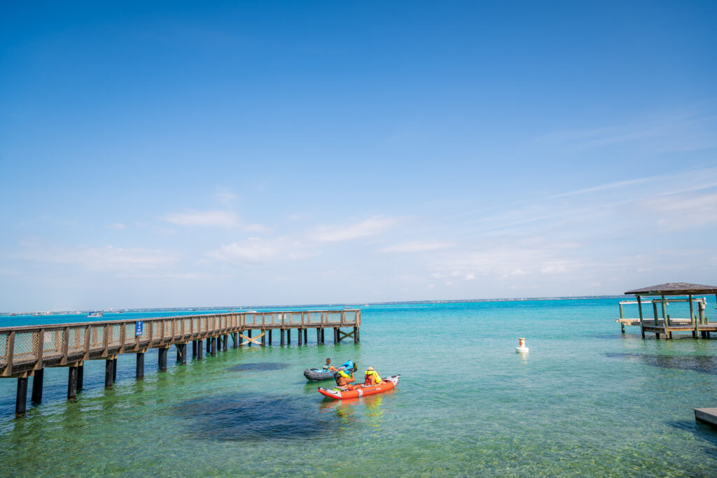 Boardwalk along the Gulf of Mexico at Captain Leonard Destin Park