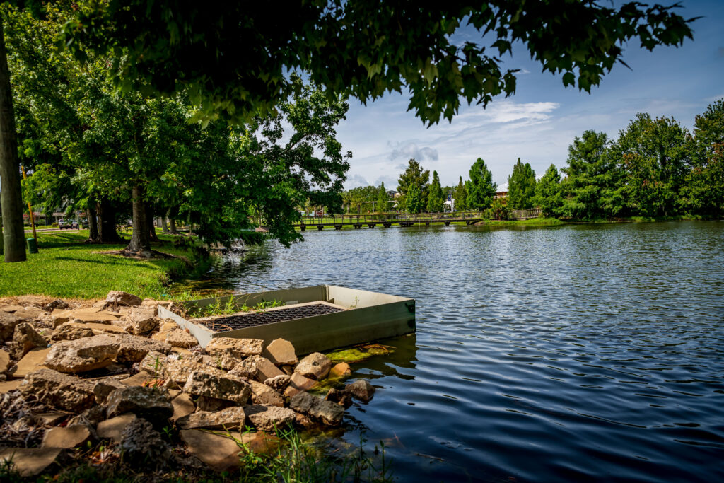 Stormwater pond at Reiter Park