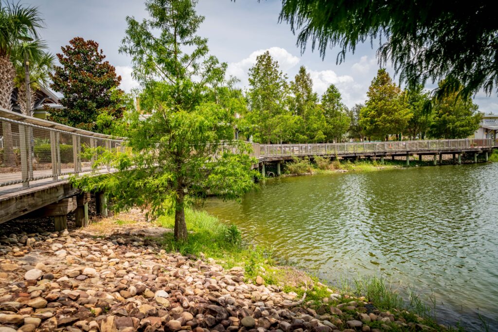 Boardwalk along Center Lake